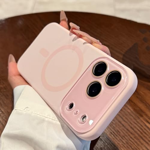 Coque magnétique iPhone 11 rose idéale pour recharger sans fil au bureau