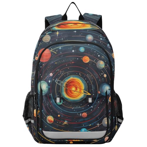 Planet Starry Sky Travel Laptop Backpack, 17 inch Large Laptops Backpack Business Computer Bag Casual Daypack for Women Men