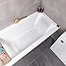 Produktbild SA Products Luxus-Badematte mit Kopfstütze, gepolstert, Rutschfest, Weiß