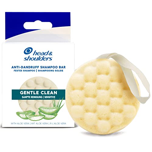 Head & Shoulders Anti-Dandruff Solid Shampoo Bar, Gentle Clean, With Aloe Vera, 70g