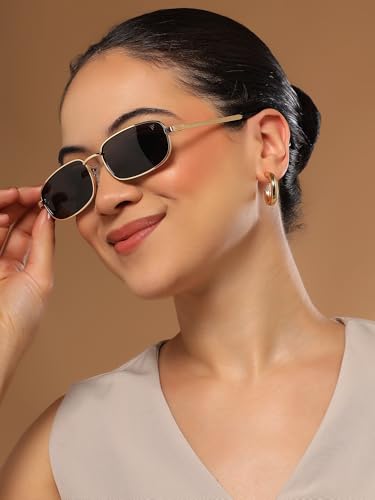 Image of Voyage Rectangle UV Protected & Polarized Sunglasses for Men & Women