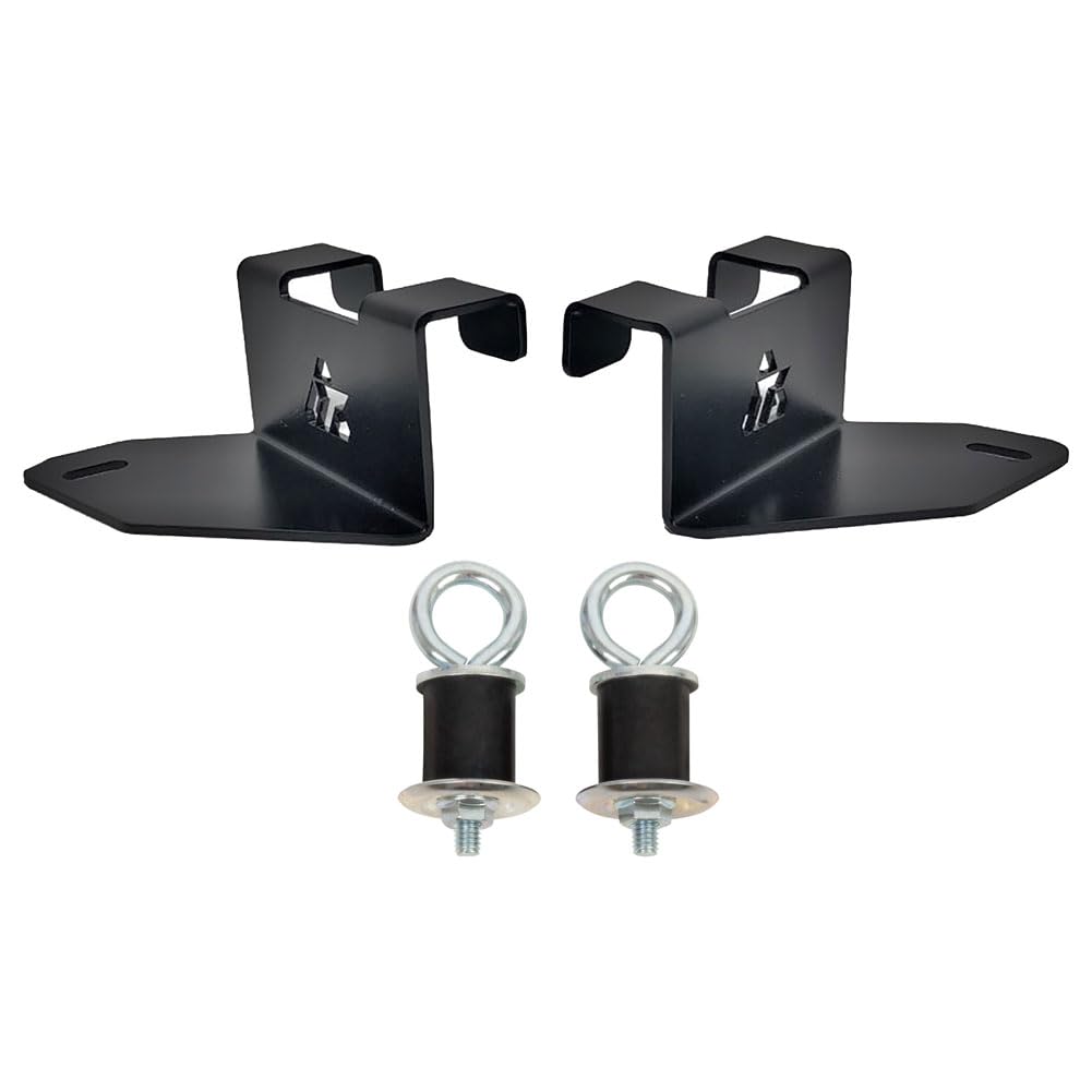 Tusk Cooler Mount Brackets Compatible with 26 Quart Ozark Cooler Black Powder Coated Compatible with Polaris RZR Pro XP/Pro XP4 2020-2026/RZR Turbo R/