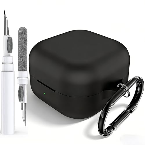 Olytop Galaxy Buds 4 Pro & Buds 4�p�P�[�X�J�o�[ �N���[�i�[�L�b�g�t���A�\�t�g�V���R���ی�J�o�[�X�L�� �L�[�`�F�[���t�� �����Y ���f�B�[�X Galaxy Buds 4/4 Pro 2026 ���C�����X�C���z���A�N�Z�T���[�A