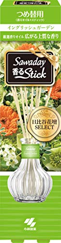 サワデー香るスティック 日比谷花壇セレクト 芳香剤 部屋用 イングリッシュガーデン 詰め替え用 70ml ルームフレグランス
