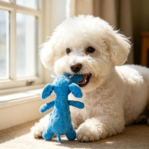 Quietschende Hundespielzeuge- Plüsch- Spielzeug mit beruhigendem Klang für Hund | Welpe Kauspielzeug | für den Einsatz im Innen- und Außenbereich Bereicherung Spielzeit Familie Home Bewegung-3