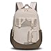 Amythe Schulrucksack Jungen Teenager Großer Kapazität 30L, Rucksack Schule Gymnasium Oberstufe Schulranzen mit Trolley-Gurt für 15.6 Zoll Laptop, Wasserdicht Schulranzen für 10-18 Jahre Jungen, Beige