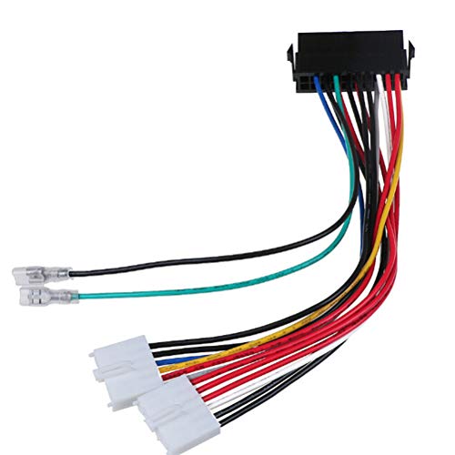 Convertidor ATX 20 pines a doble 6 pines AT cable alimentación para placa base 386 y 486 PC 4