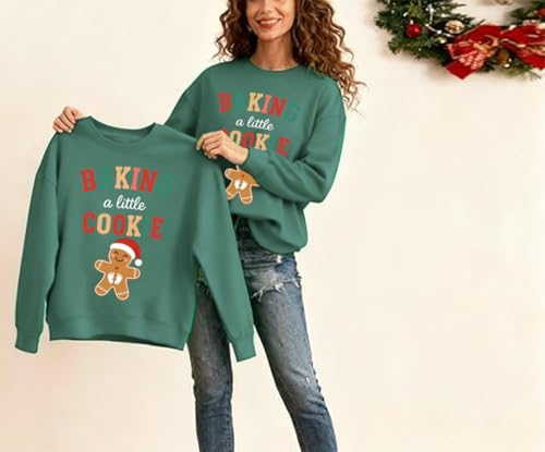 Baking A Little Cookie Christmas Pregnancy Sweatshirt - Image 5