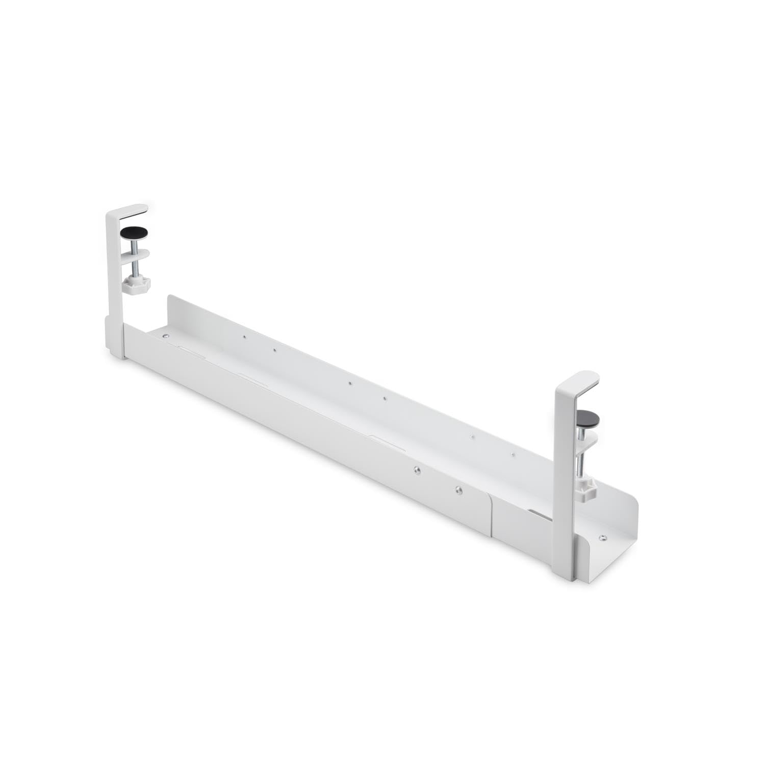StarTech Canalina Passacavi Sotto Scrivania, Bianco (CALW-DESK-CABLE-TRAY) | Installazione a morsetto, Gestione ordinata dei cavi