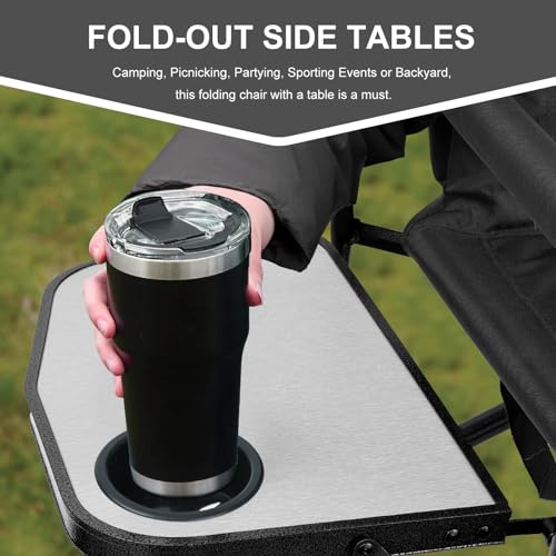 Yestomo Camping Director Chair YC2302-BlackGrey の商品画像 3