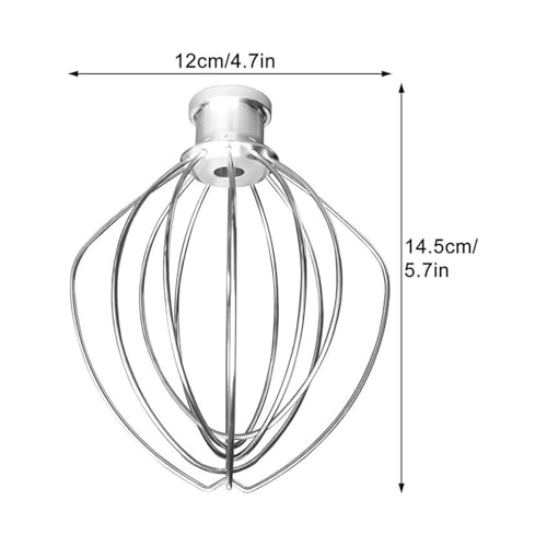 Batidor globo para KitchenAid en acero inoxidable para repostería casera 7