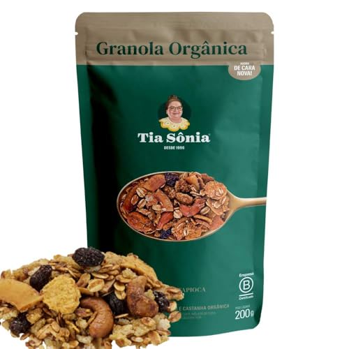 Tia Sônia, Kit 7 Granola X-pin Castanha Choc Premium Org Tradi Low Carb
