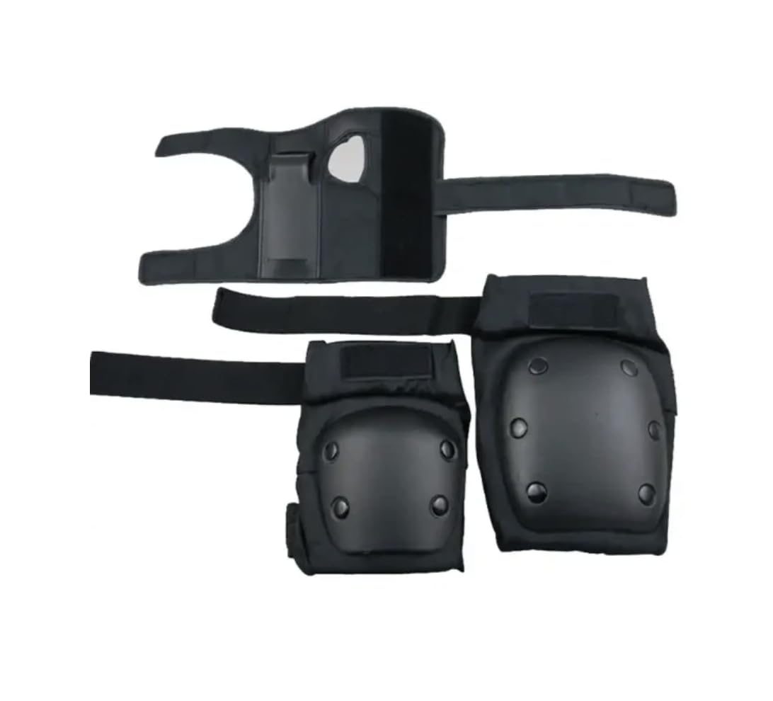 GuardPro 6-in-1 Ultimate Protection Kit: ginocchiere, gomiti e polsiere per skateboard, rollerblade e stunt scooter