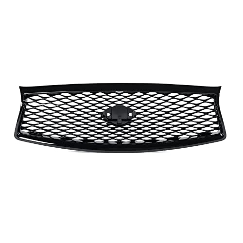 Parachoques delantero para Infiniti Q50 Sedán 4D 2014-2017 con marco de rejilla en ABS estilo mesh