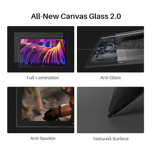 Image of HUION KAMVAS Pro 27 4K UHD Drawing Tablet with Screen, PenTech 4.0 Battery-Free Stylus with Anti-Glare Canvas Glass 2.0 Full Laminated Graphics Tablet, 98% Adobe RGB Multi-Touch Screen for Artist