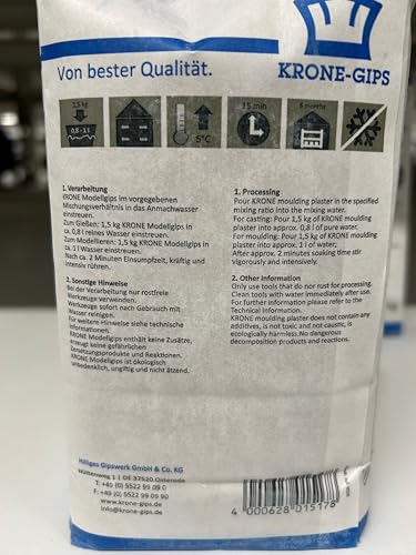 Modelliergips Knorr Prandell Krone, 1,5 kg, weiß