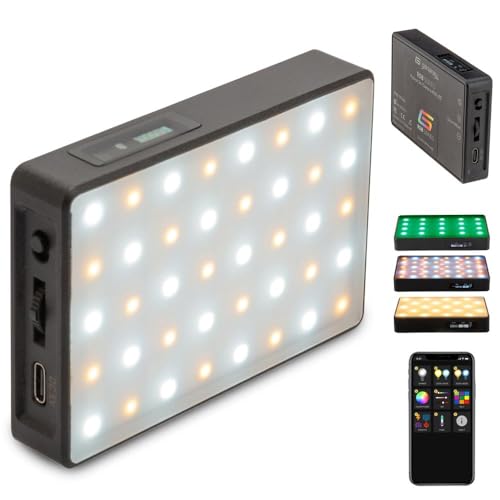 GENARAY Pocket RGB Video Light Panel |3.7 VDC, 2500mAh Li-ion Rechargeable Battery| High CRI and TCLI | RGB LED Lights Controls | 2800 to 8000K CCT Range | Designed for Content Creators and Vloggers