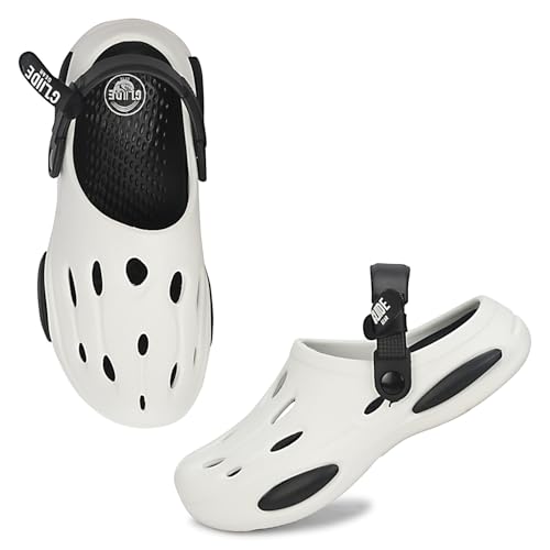 Image of Kraasa Glide Gear Men's Eva Casual Clogs for Everyday use | Sandals with Adjustable Back Strap | Lightweight, Comfortable | Stylish and Waterproof Mules