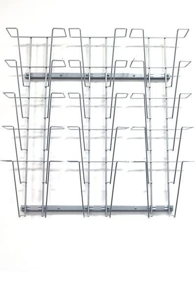 DisplayLager - Supporto da parete per volantini/riviste/riviste (15 x A4)