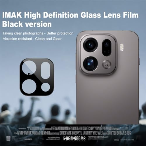 Image of 4youquality Back Camera Lens Protector Compatible with Oppo Find X9 Pro (1 Pack) | 9H Tempered Glass Camera Guard | Military-Grade Anti Scratch Protection | Ultra Clear HD Lens Film | Bubble-Free Easy Installation | Case Friendly