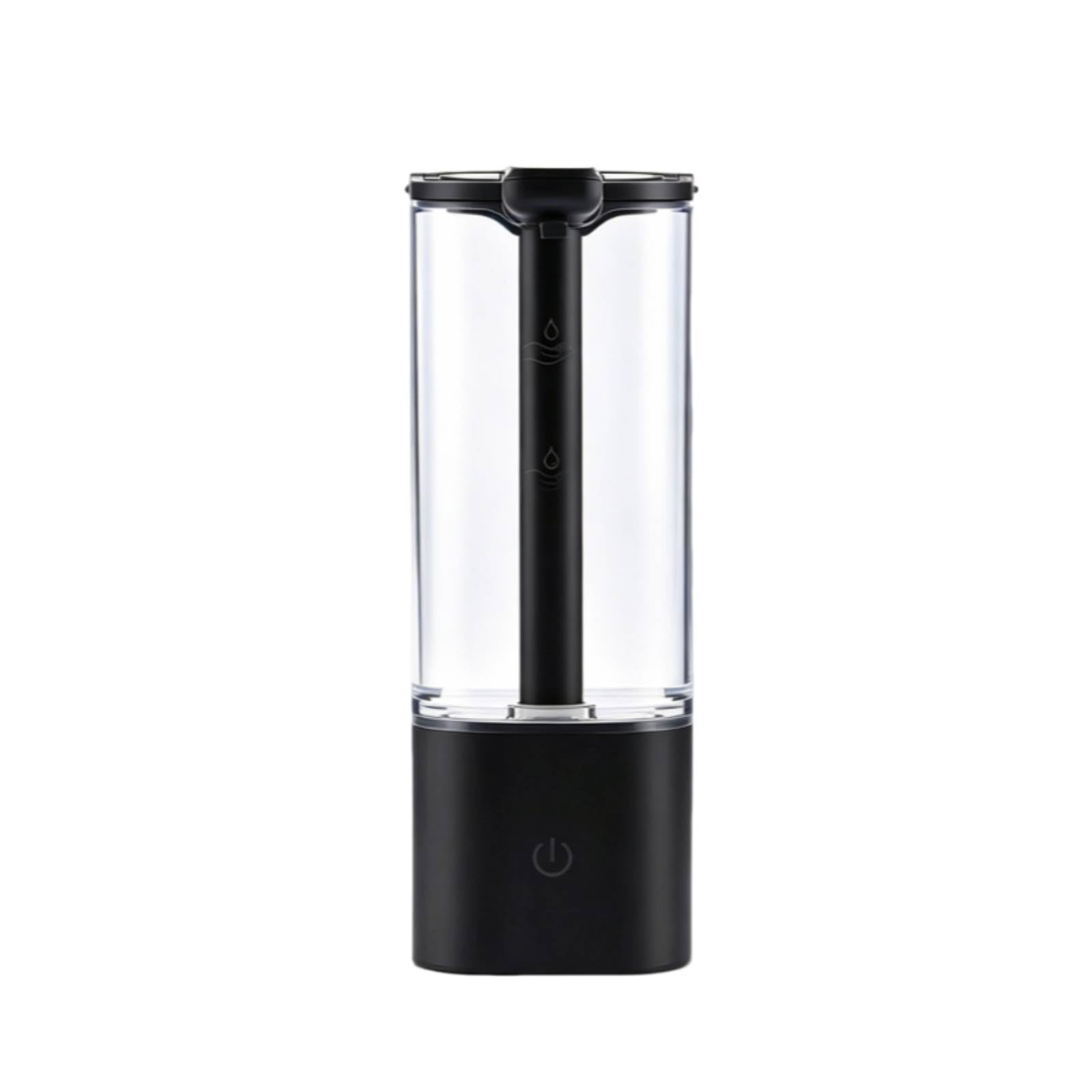 Yajuyi Dispenser Sapone Automatico Dosatore Erogatore Intelligente Rilevamento Senza Contatto Serbatoio Visibile 550ml Uscita Sapone 5cm Batteria, Nero, Modello Di Ricarica Standard