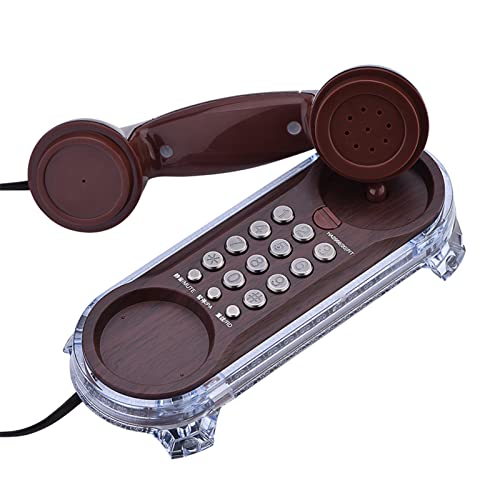 Image of Omquot Antique Flash Phones Blue Backlight for Home Office Plastic 7.68x3.15 Inch Caller ID Display
