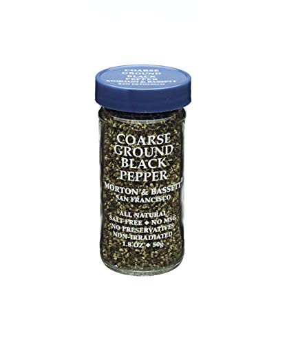 Morton & Bassett Coarse Ground Black Pepper, 1.8-Ounce Jar #TOP14