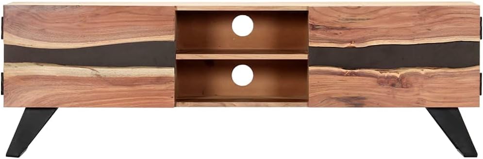 TV Cabinet,Entertainment Cabinet,Media Cabinet,Sideboard,Rustic Stely,Corridor Storage Cabinet,Bedroom Furniture,for Living Room,Bedroom,Lounge,Activity Room,55.1"x11.8"x17.7" Solid Acacia Wood