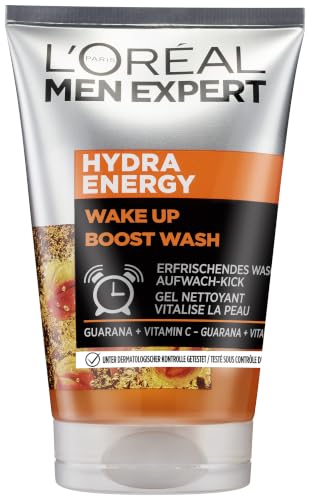 L'Oréal Men Expert Pflegeset gegen müde Haut für Männer, Geschenkset mit Waschgel und Gesichtscreme 24H Anti-Müdigkeit… – Ansicht 2