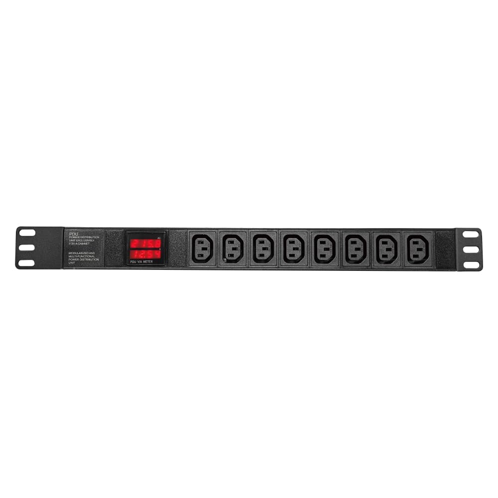 Metered PDU, 240V, L6-30P, 30A, 7200watts, (8) C13 Outlets, Crypto Mining PDU, Data Centre PDU, ASIC/RIGS PDU, 1U Racking