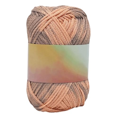 Coton à changement de couleur sensible à la chaleur, pour crochet, tricot, bricolage, fait main, doux et réactif à la température, pour projets créatifs (marron, A)