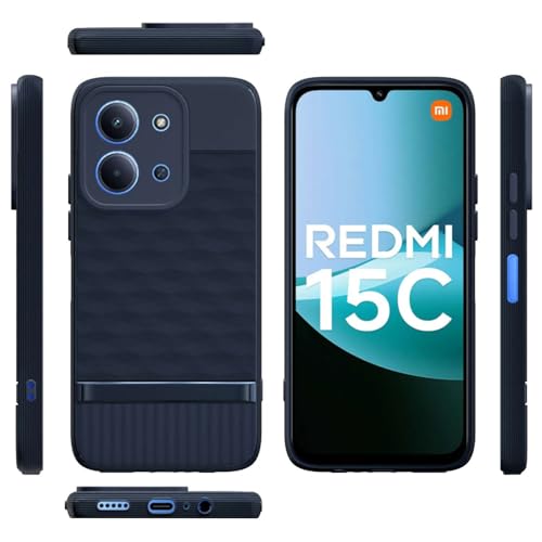 Image of Shockproof Case for Mi Redmi 15C 4G / 15C 5G | Full Camera Protection | TPU Flexible Back Cover for Mi Redmi 15C 4G / 15C 5G (Steel Blue)