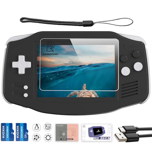 Image of RG34XX Retro Handheld Game Console, RG 34XX 3.4 Inch IPS Screen Retro Gaming Console , 5532 Pre-Installed Games, Linux 64-bit WiFi, HDMI and Output 3500mAh