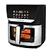 Heißluftfritteuse XXL 8L Familie, Multi Airfryer & Mini Backofen 2000W mit 10 Automatikprogrammen, DuoHeat Ober- und Unterhitze, Touchscreen Farbdisplay, 80-200°C, fettarm mit bis zu 95% weniger Öl