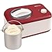 Produktbild Gino Gelati Eismaschine mit Kompressor Polari Eiscreme Maschine Eisbereiter, 1 Liter, leichte Reinigung, Weiß/Rotes Design, 100 Watt Leistung, 8 Kg Gewicht