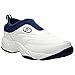 Propet Men's M3851 Wash & Wear Slip-on,White/Navy,10 M (US Men's 10 D)