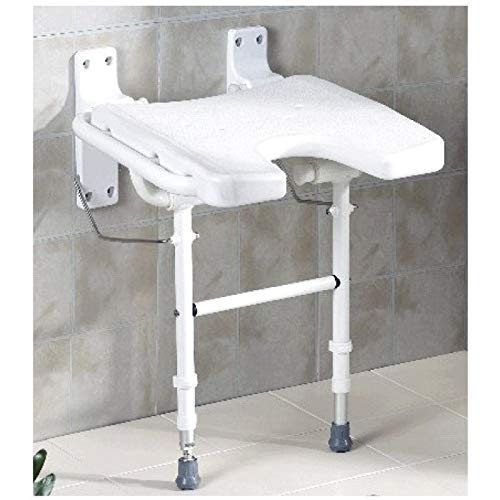 Asiento abatible Ducha Tipo U de Pared con Patas
