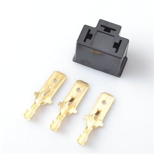 4x H4 Ersatz-Scheinwerferstecker, Birne Reparatur Halter Stecker 3-Pin-Stecker und -Fassungen für Glühlampen, Kabel, Autozubehör
