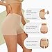 SIHOHAN Boxershorts Damen Baumwolle Radlerhose Damen Kurz für Kleid Bauchweg Unterhosen Nahtlos Unterziehhose Doppelter Schritt Panties (Schwarz+Weiß+Beige,S)
