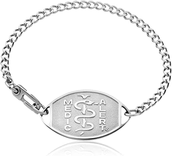 MedicAlert Classic Embossed Medical ID Bracelet