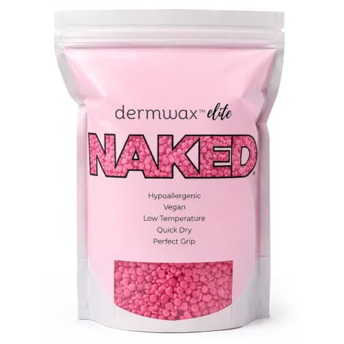 Dermwax Elite Naked Sparkle Malibu Hard Wax Beads, Sparkling Gel Formula