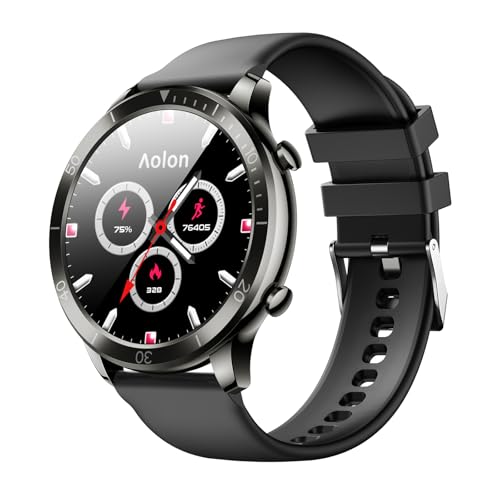 AOLON GTR Ultra Smart Watch (Answer/Make Calls), 1.46’’ IPS Smart Watches for Men Women 100+ Sport Modes Fitness Watch with Blood Oxygen/Sleep/Heart Rate Monitor, IP67 Waterproof Smartwatch