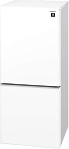 シャープ SHARP ガラスドア 冷蔵庫 (幅48.0cm) 137L プラズマクラスター 両開き 2ドア (つけかえどっちもドア) クリアホワイトSJ-GD14F-W