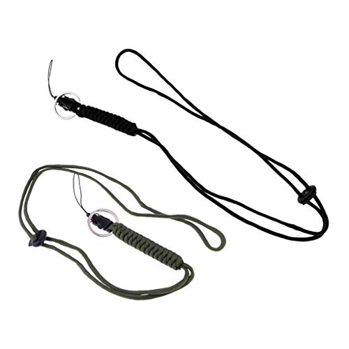 gazechimp 2x Colar De Escritório Cordão Trançado Com Chaves De Anel De Divisão Chaveiro De Lanterna
