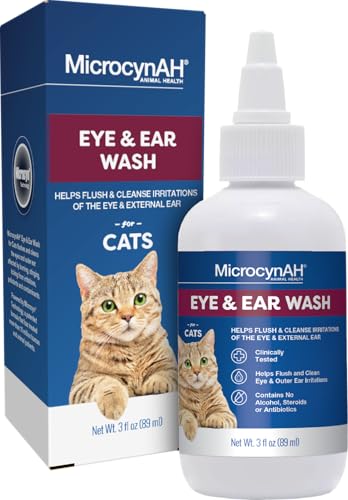 MicrocynAH Cat Eye & Ear Wash 3fl oz.
