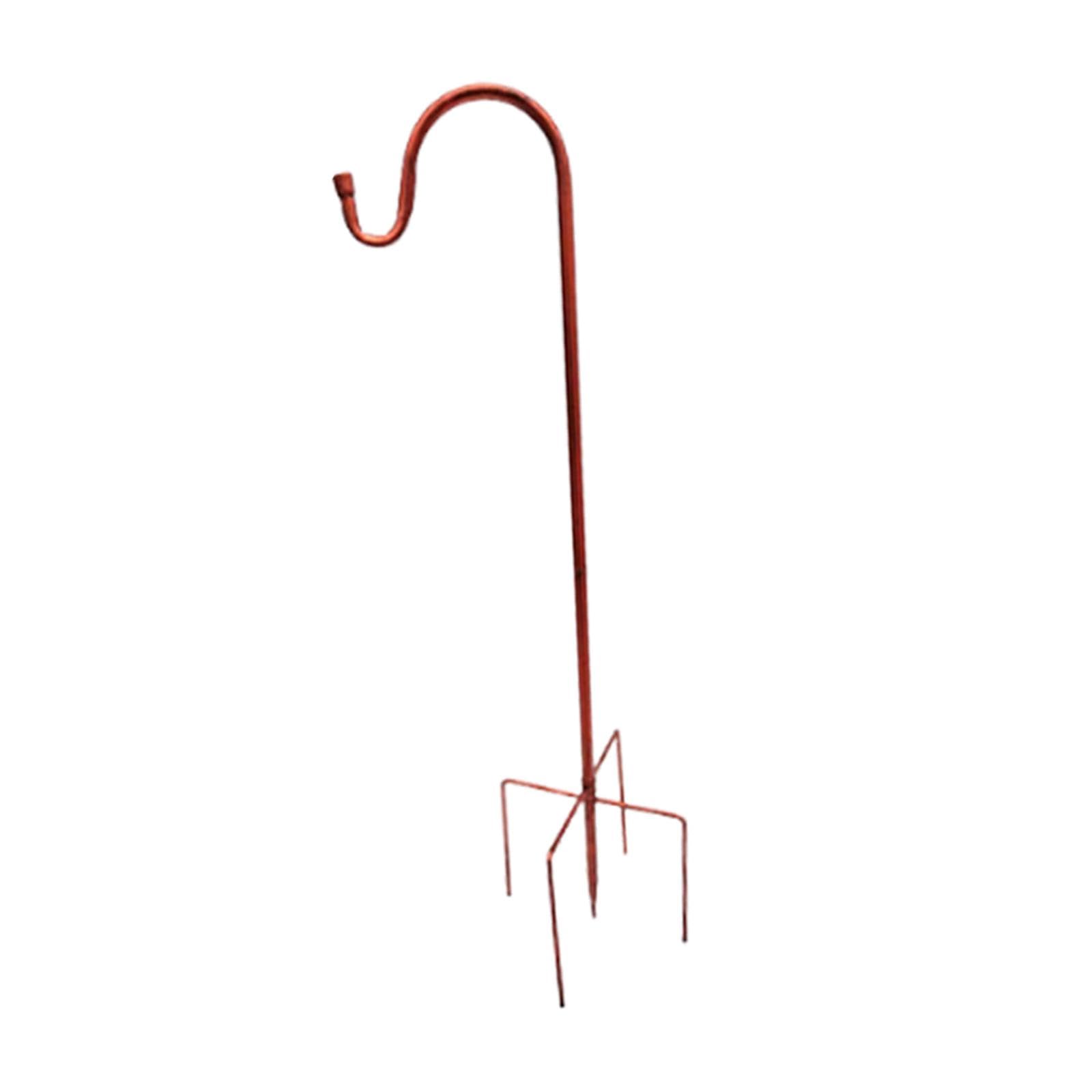 shepherds hook outdoor garden hook for wind chimes plant baskets bird feeder 80cm height