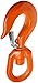 Indusco 47400956 Drop Forged Alloy Steel Swivel Eye Hook with Latch, 7 Ton Working Load Limit