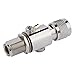 Koaxialer Blitzableiter N-Stecker auf N-Buchse Schutz Blitz Überspannungsschutz,50 Ohm DC 0-6GHz Full-Band-Blitzableiter Antenne für 3G 4G 5G LTE GPS Ham WiFi 868MHz Lora Helium Miner Hotspot Antenne