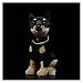 LYNLYN Jouets Doux 30 Cm De Haute Vie Réelle Doberman Peluche Jouet Réaliste Chiot Chiot Peluche Peluche Jouet Animal De Compagnie Liyannan (Color : Schwarz, Height : 30cm)