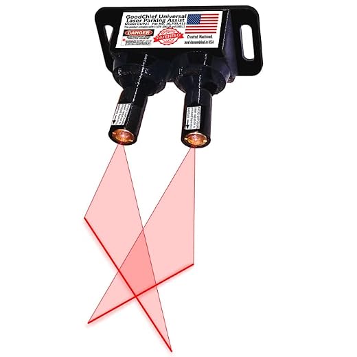 GoodChief Universal Garage Laser Line Parking Assist – an Innovative Way to Easily Park and Guide with Dual Laser Lines Projected on Your Vehicle. Find The Difference on Our Video